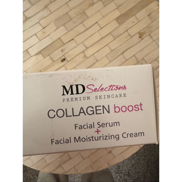 MD Selections Collagen Boost Skincare Set Facial Serum & Moisturizing Cream Vega - Picture 5 of 5